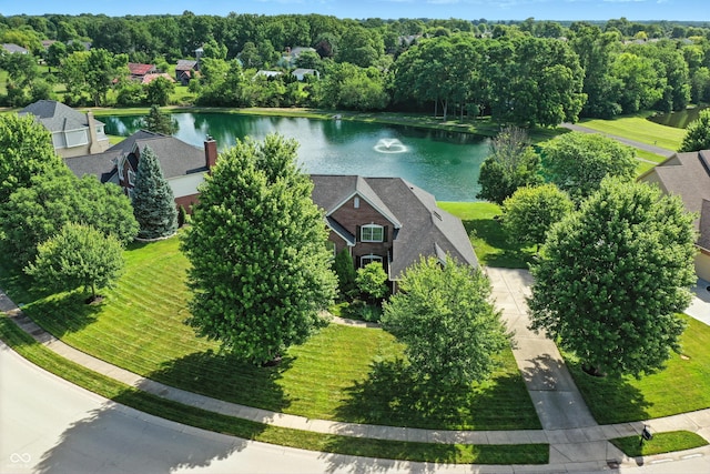 5761 Coopers Hawk Dr, Carmel, IN 46033 - bird's eye view of a large body of water