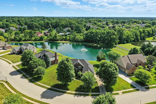5761 Coopers Hawk Dr, Carmel, IN 46033 - aerial view of residential area featuring a nearby body of water
