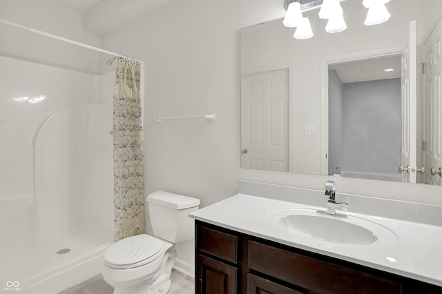 5761 Coopers Hawk Dr, Carmel, IN 46033 - full bathroom with vanity, a shower with shower curtain, and tile patterned flooring