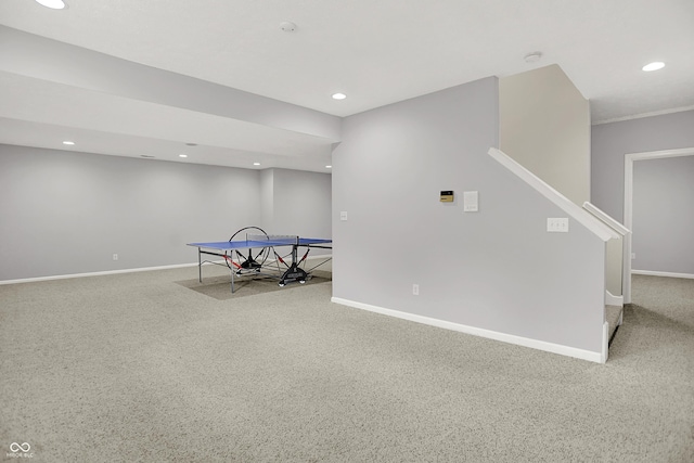 5761 Coopers Hawk Dr, Carmel, IN 46033 - playroom featuring recessed lighting and carpet