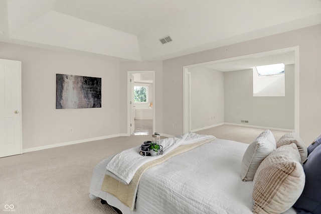 5761 Coopers Hawk Dr, Carmel, IN 46033 - bedroom featuring light colored carpet and connected bathroom