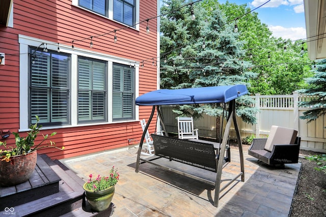 2263 Glebe St, Carmel, IN 46032 - view of patio / terrace with an outdoor living space