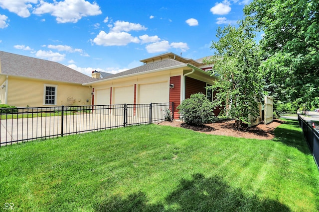 2263 Glebe St, Carmel, IN 46032 - view of home's exterior featuring a garage and driveway