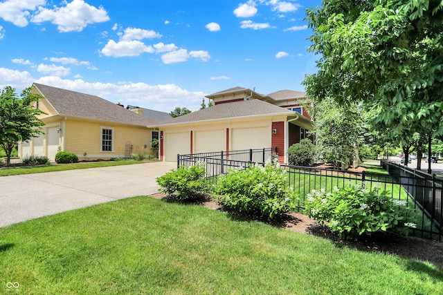 2263 Glebe St, Carmel, IN 46032 - view of front facade featuring an attached garage and concrete driveway
