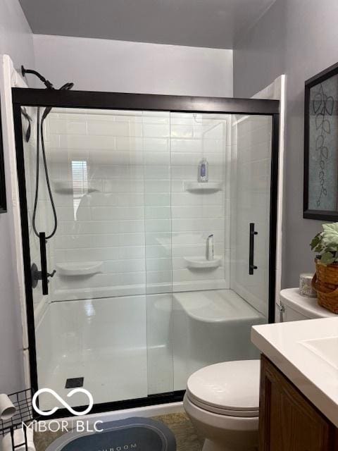18 Hough St, Greenfield, IN 46140 - bathroom featuring a shower stall and vanity