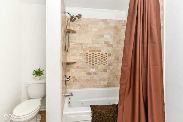 5765 White Pine Rd, Whitestown, IN 46075 - full bath featuring shower / bathtub combination with curtain and toilet