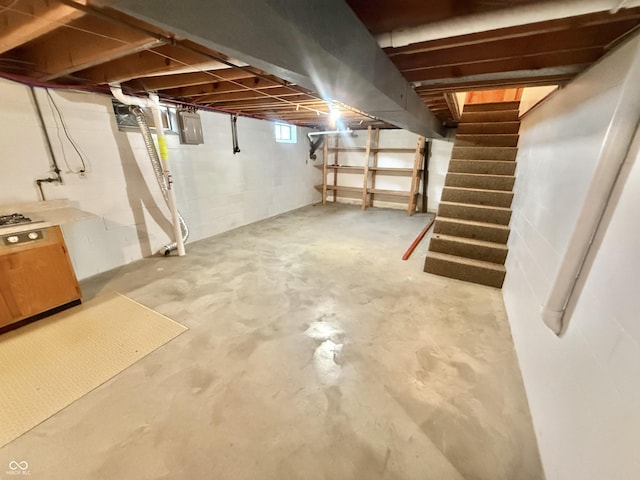 605 Redding Rd, Seymour, IN 47274 - basement with stairway