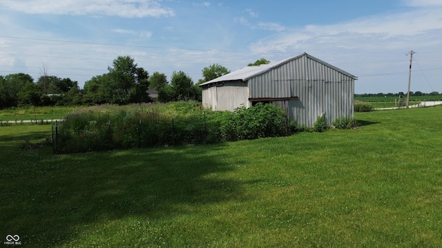 9721 S 100 E, Pendleton, IN 46064 - view of green lawn with a pole building and an outbuilding