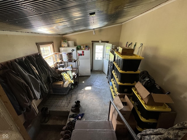 9721 S 100 E, Pendleton, IN 46064 - garage with freestanding refrigerator