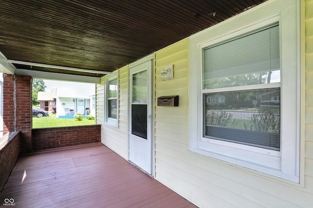 3609 N Keystone Ave, Indianapolis, IN 46218 - view of wooden porch