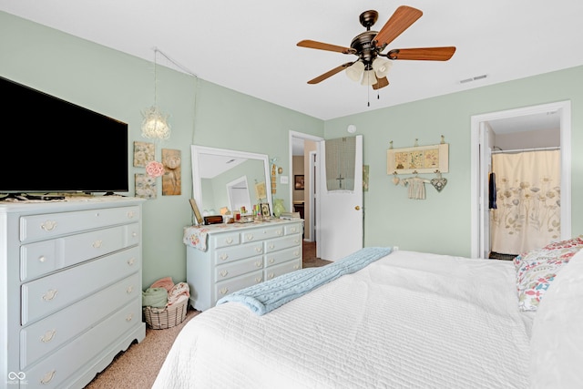 1912 Blue Pine Ln, Indianapolis, IN 46231 - bedroom featuring carpet floors and ceiling fan
