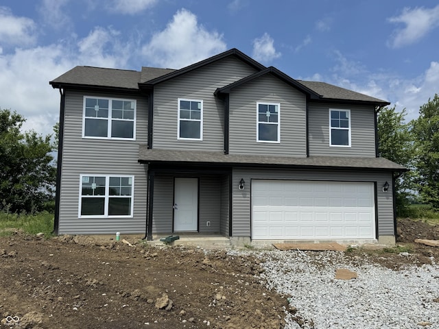 1035 Lake Ct, Shirley, IN 47384 - view of front of property with an attached garage and driveway