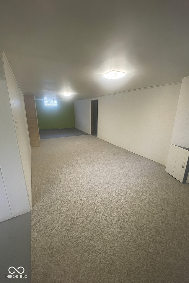 3642 N Dequincy St, Indianapolis, IN 46218 - basement with light carpet