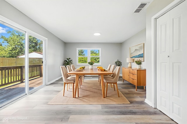 452 N Fenton Ave, Indianapolis, IN 46219 - dining area featuring healthy amount of natural light, light wood-type flooring, and recessed lighting