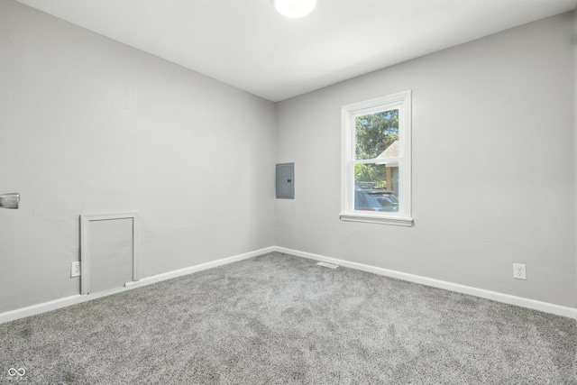 452 N Fenton Ave, Indianapolis, IN 46219 - empty room with carpet floors and electric panel