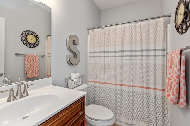 1976 Austin James Ln, Seymour, IN 47274 - bathroom with vanity and a shower with shower curtain