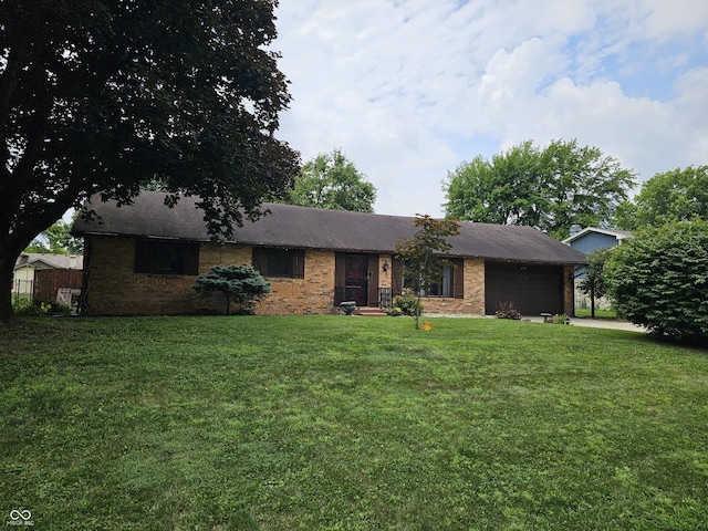 2239 Chevelle Ct, Anderson, IN 46012 - ranch-style home featuring a garage, brick siding, and driveway