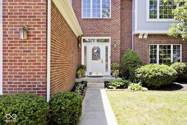 8909 Carnation Dr, Noblesville, IN 46060 - entrance to property with brick siding
