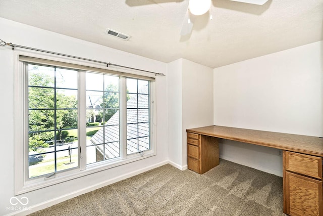 8909 Carnation Dr, Noblesville, IN 46060 - unfurnished office featuring carpet floors and ceiling fan