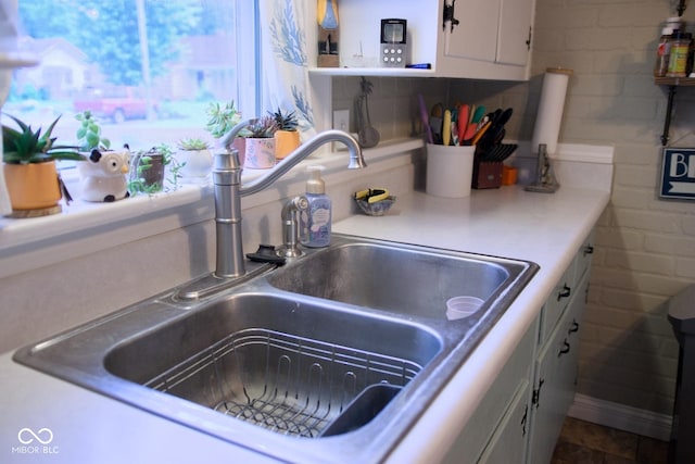 643 Harlan St, Plainfield, IN 46168 - kitchen featuring white cabinets and light countertops