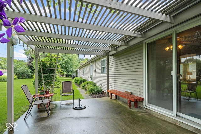3620 Winter St, Lafayette, IN 47909 - view of patio with a pergola
