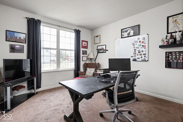 6176 Brighton Dr, Whitestown, IN 46075 - office with carpet flooring and healthy amount of natural light