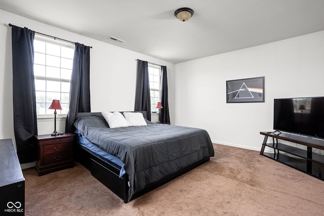 6176 Brighton Dr, Whitestown, IN 46075 - carpeted bedroom featuring multiple windows