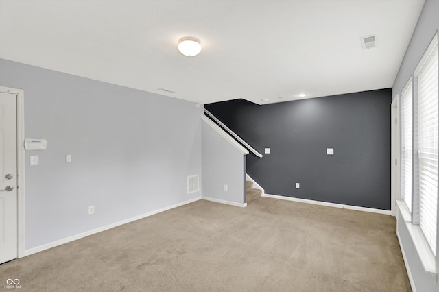 5674 Brownstone Dr, Indianapolis, IN 46220 - unfurnished room with carpet and stairway