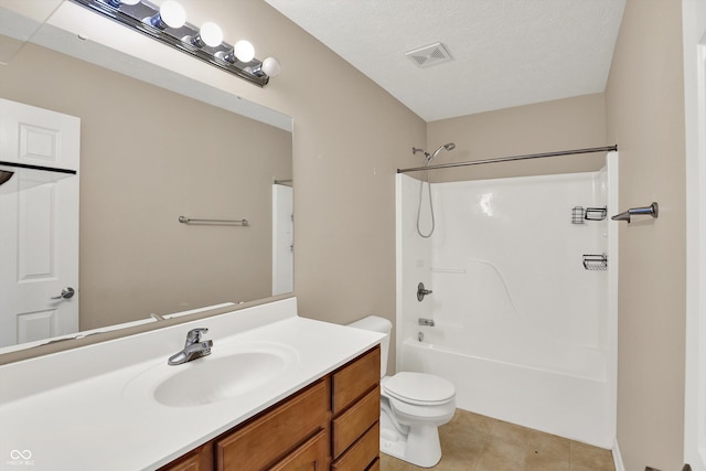 5674 Brownstone Dr, Indianapolis, IN 46220 - full bath with vanity, tile patterned flooring, and washtub / shower combination