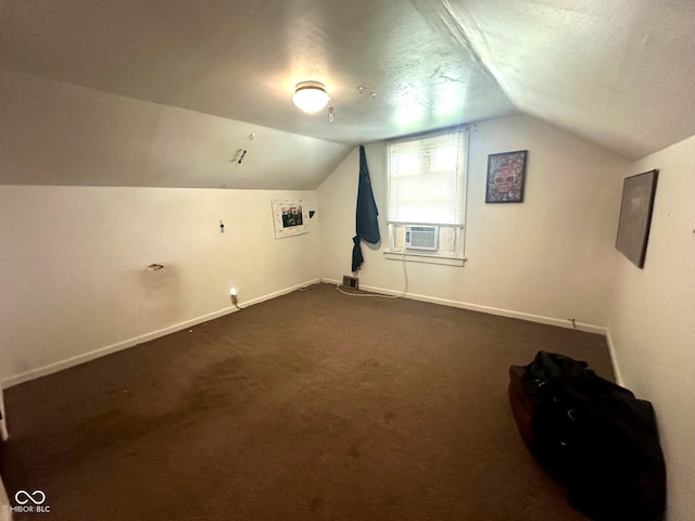 1000 Meadow Ln, Greencastle, IN 46135 - additional living space featuring cooling unit, lofted ceiling, dark carpet, and electric panel