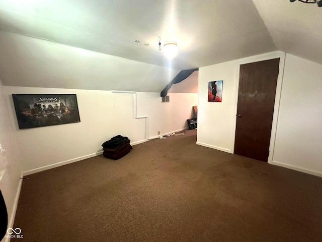 1000 Meadow Ln, Greencastle, IN 46135 - additional living space featuring lofted ceiling and dark carpet