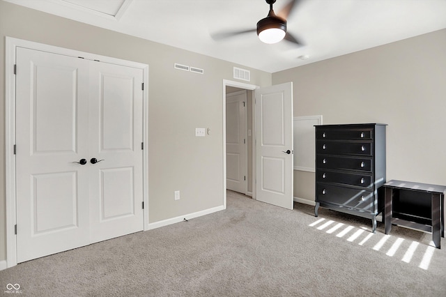 1319 Petit Verdot Dr, Westfield, IN 46074 - unfurnished bedroom with carpet floors, a closet, and ceiling fan