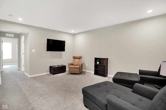 1319 Petit Verdot Dr, Westfield, IN 46074 - living room featuring carpet and recessed lighting