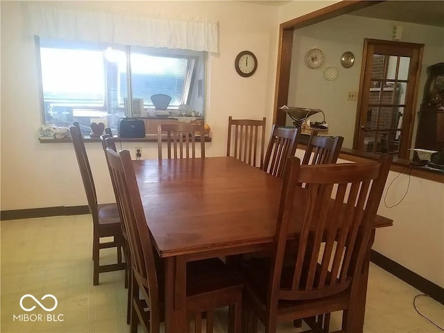 18378 Southeastern Pkwy, Fortville, IN 46040 - dining area featuring light flooring and baseboards