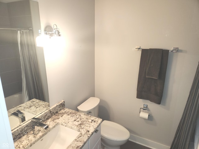 955 Dorman St, Indianapolis, IN 46202 - bathroom with vanity and shower / tub combo with curtain