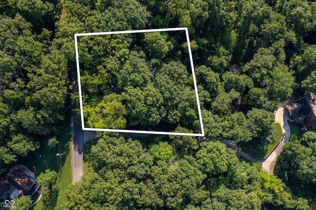 3669 Glenwood Dr, Martinsville, IN 46151 - aerial overview of property's location featuring property boundaries highlighted
