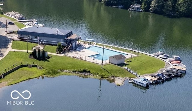 3669 Glenwood Dr, Martinsville, IN 46151 - bird's eye view of a large body of water