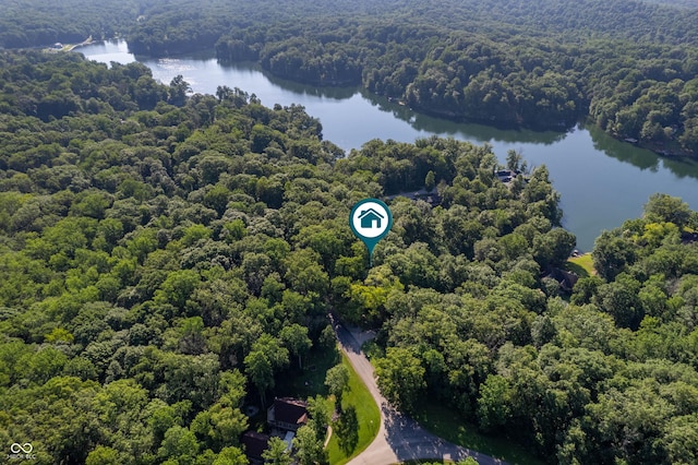 3669 Glenwood Dr, Martinsville, IN 46151 - aerial view of a heavily wooded area and a nearby body of water