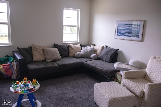 907 Ram Dr, Franklin, IN 46131 - living room featuring carpet floors