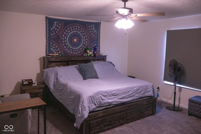 907 Ram Dr, Franklin, IN 46131 - carpeted bedroom with ceiling fan