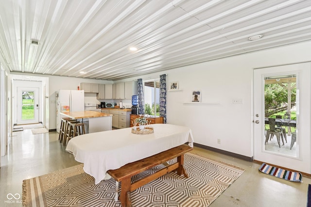 26735 Six Points Rd, Sheridan, IN 46069 - dining space with baseboards and recessed lighting