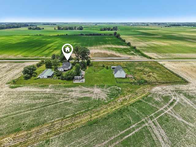 26735 Six Points Rd, Sheridan, IN 46069 - aerial view of sparsely populated area featuring rows of crops