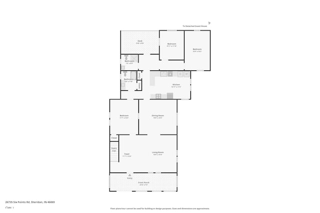 26735 Six Points Rd, Sheridan, IN 46069 - view of room layout