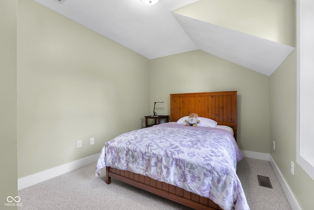 4224 River Rd, Columbus, IN 47203 - bedroom with carpet and vaulted ceiling