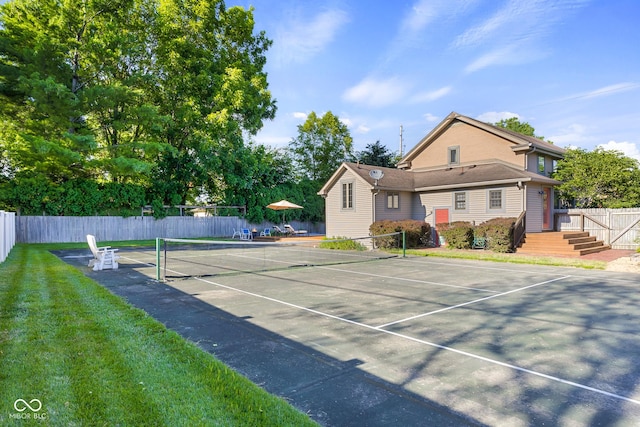 4224 River Rd, Columbus, IN 47203 - view of tennis court