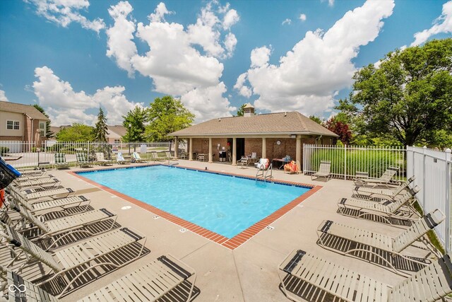 5651 Jones Dr, Plainfield, IN 46168 - community pool featuring a patio