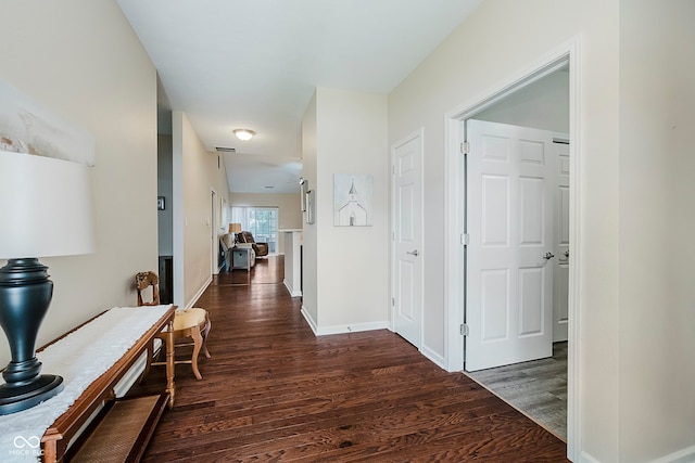 5651 Jones Dr, Plainfield, IN 46168 - corridor featuring wood finished floors and baseboards