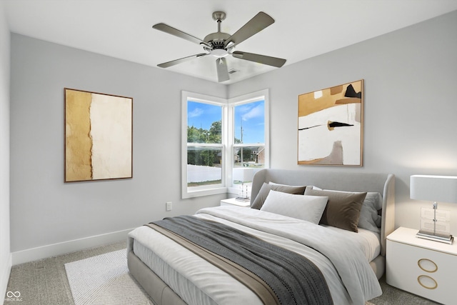 1905 Cornell Ave, Indianapolis, IN 46202 - carpeted bedroom featuring baseboards and a ceiling fan