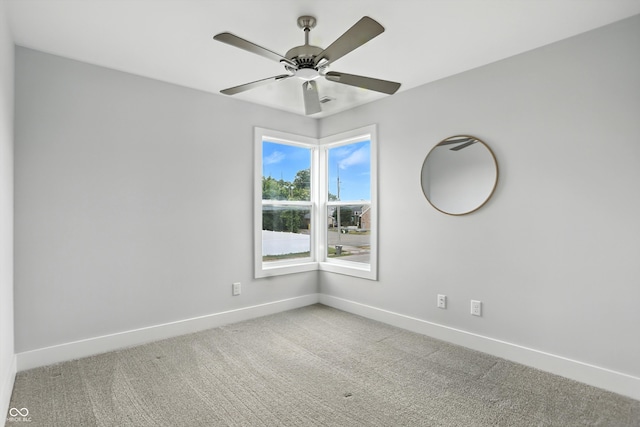 1905 Cornell Ave, Indianapolis, IN 46202 - carpeted spare room featuring baseboards and ceiling fan