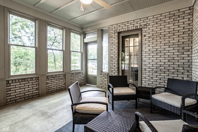 295 Watershed Ct, Noblesville, IN 46062 - sunroom with ceiling fan and plenty of natural light